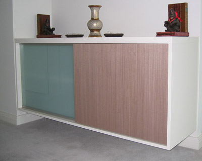 cantilevered hall table